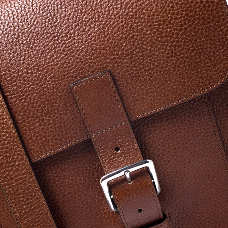 Mulberry Tan Leather Messenger Bag For Men - Image 5