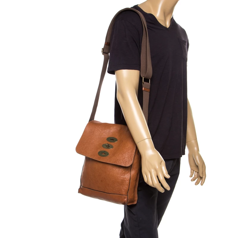 Mulberry Brown Leather Brynmore Messenger Bag For Men - Image 2
