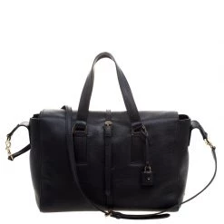 Mulberry Black Leather Medium Roxette Satchel For Women