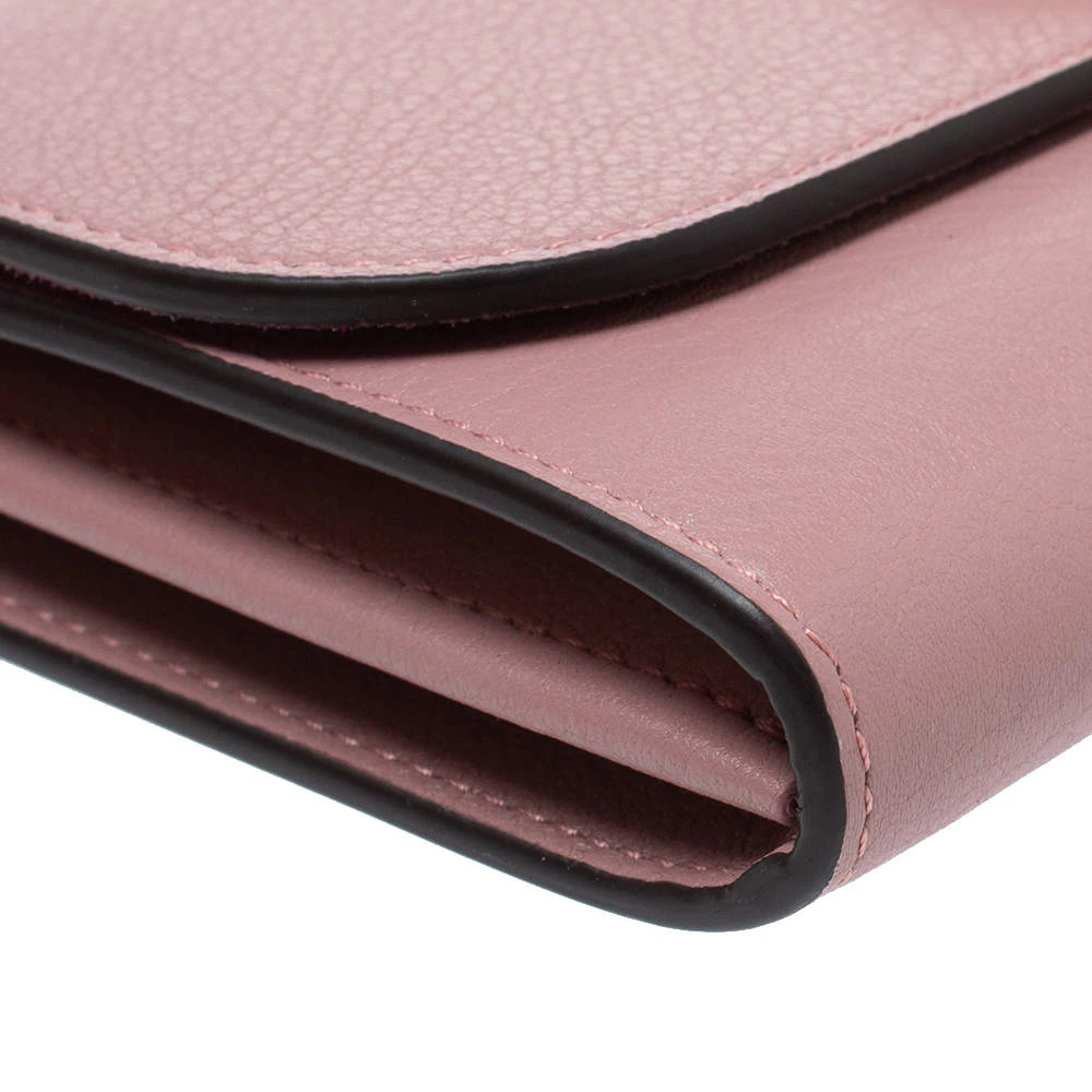 Mulberry Mocha Rose Leather Medium Amberley Wallet For Women - Image 9