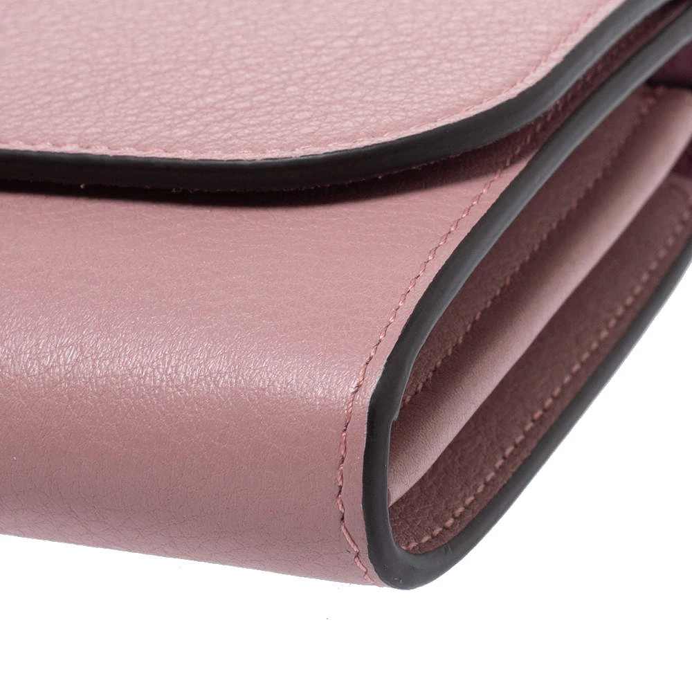 Mulberry Mocha Rose Leather Medium Amberley Wallet For Women - Image 10