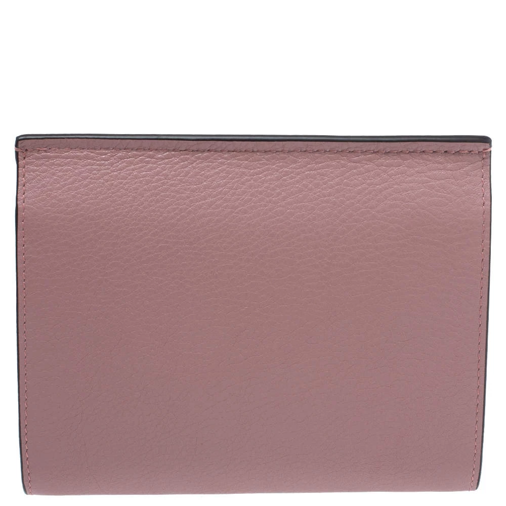 Mulberry Mocha Rose Leather Medium Amberley Wallet For Women - Image 4