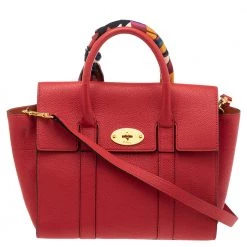 Mulberry Red Leather Small Bayswater Satchel For Women