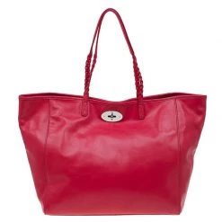 Mulberry Red Nappa Soft Leather Medium Dorset Tote For Women