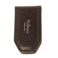 Mulberry Dark Brown Leather Money Clip For Women