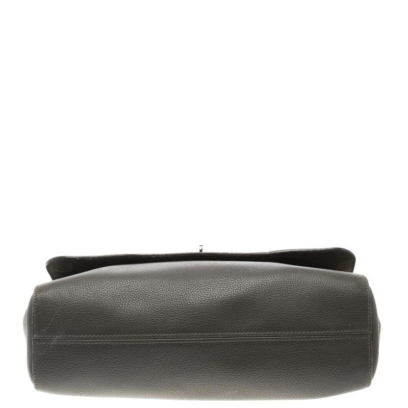 Mulberry Dark Grey Leather Lily Shoulder Bag For Women - Image 6