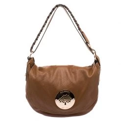 Mulberry Brown Grained Leather Daria Hobo For Women