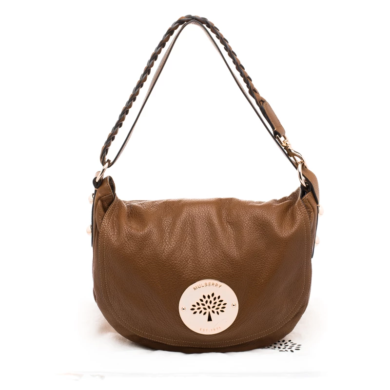 Mulberry Brown Grained Leather Daria Hobo For Women - Image 10