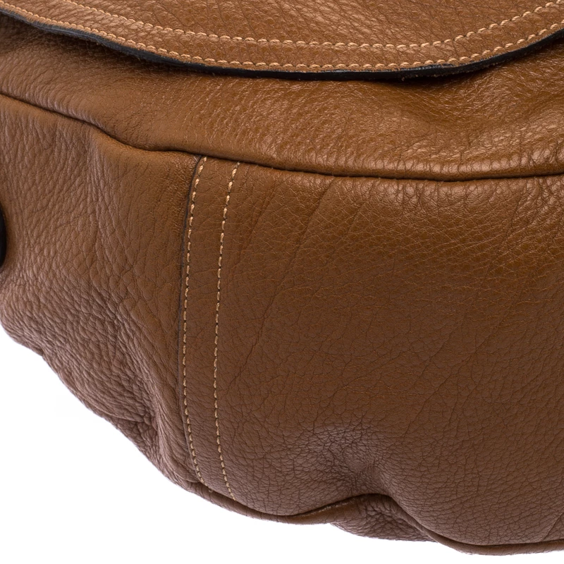 Mulberry Brown Grained Leather Daria Hobo For Women - Image 11
