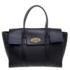 Mulberry Black Grained Leather Bayswater Tote For Women