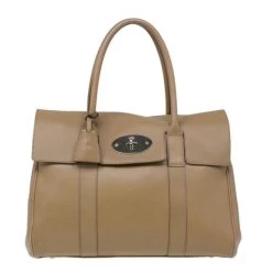 Mulberry Oak Brown Leather Bayswater Satchel For Women