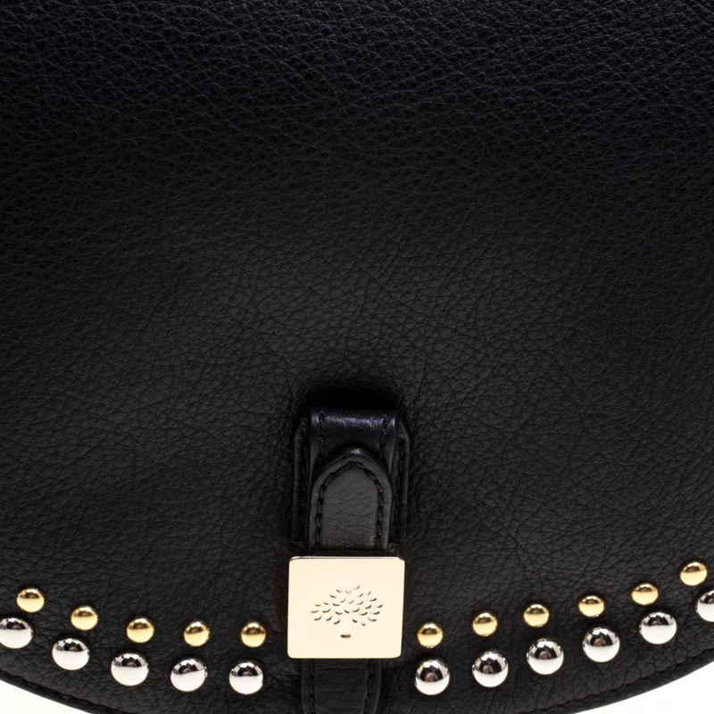Mulberry Black Leather Studded Tessie Crossbody Bag For Women - Image 5