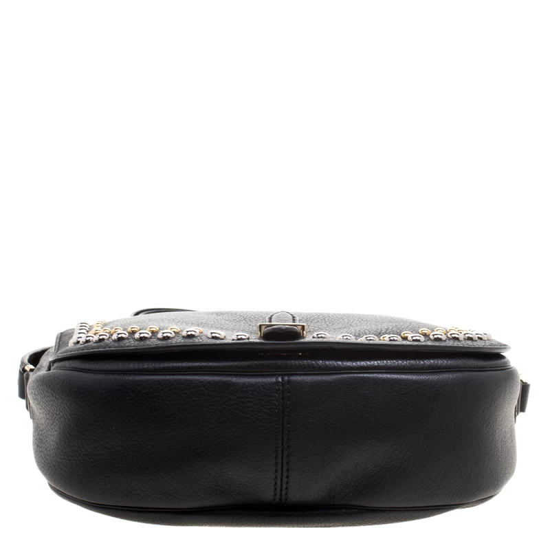 Mulberry Black Leather Studded Tessie Crossbody Bag For Women - Image 6