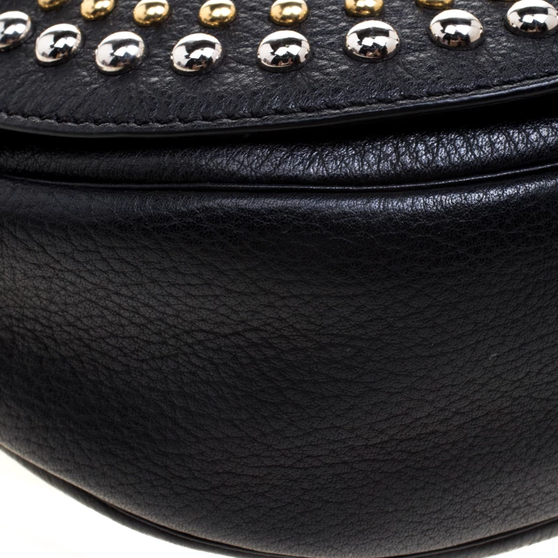 Mulberry Black Leather Studded Tessie Crossbody Bag For Women - Image 11