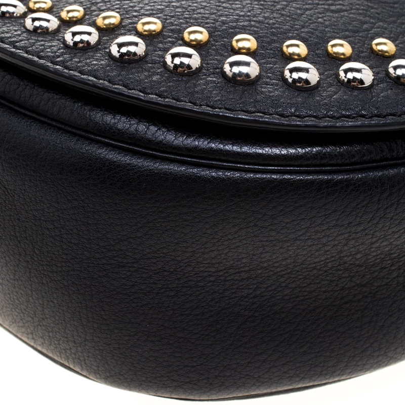 Mulberry Black Leather Studded Tessie Crossbody Bag For Women - Image 12