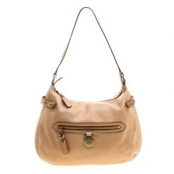 Mulberry Beige Leather Somerset Hobo For Women
