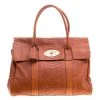 Mulberry Copper Python Embossed Leather Bayswater Satchel For Women