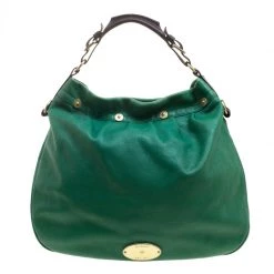Mulberry Green Pebbled Leather Mitzy Hobo For Women