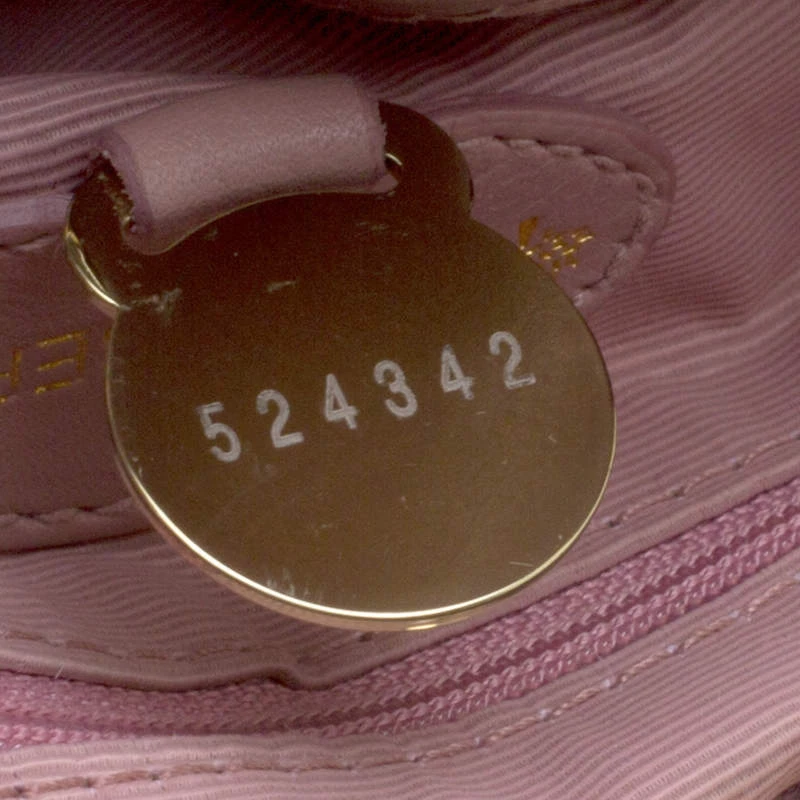 Mulberry Pink Leather Drawstring Tote For Women - Image 9