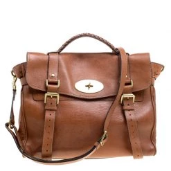 Mulberry Brown Leather Limited Edition London Olympics 1/12 Alexa Satchel For Women