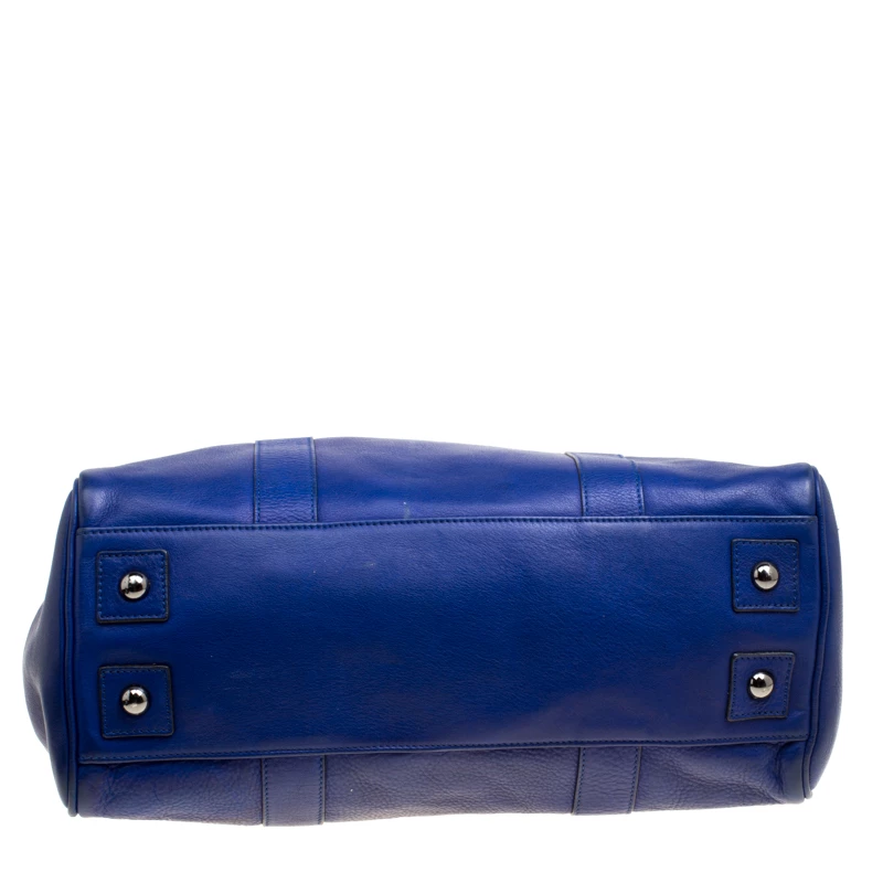 Mulberry Dark Blue Leather Bayswater Satchel For Women - Image 6