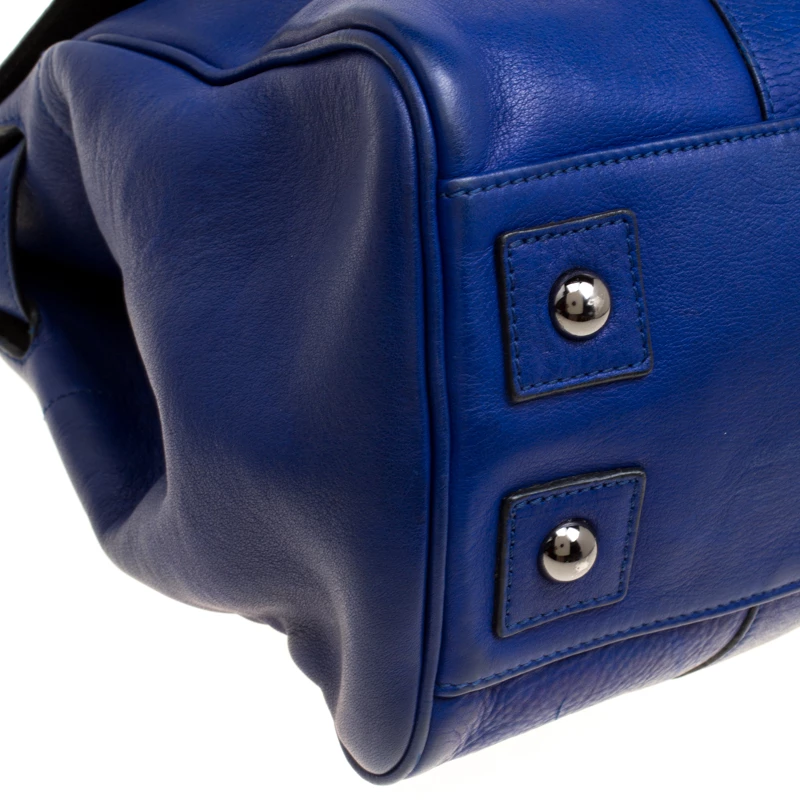 Mulberry Dark Blue Leather Bayswater Satchel For Women - Image 11