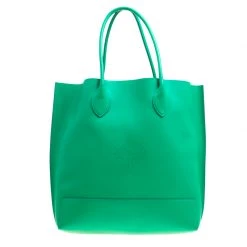 Mulberry Green Leather Blossom Shopper Tote For Women