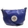 Mulberry Blue Grained Leather Daria Shoulder Bag For Women