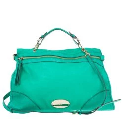 Mulberry Jungle Green Leather Satchel For Women