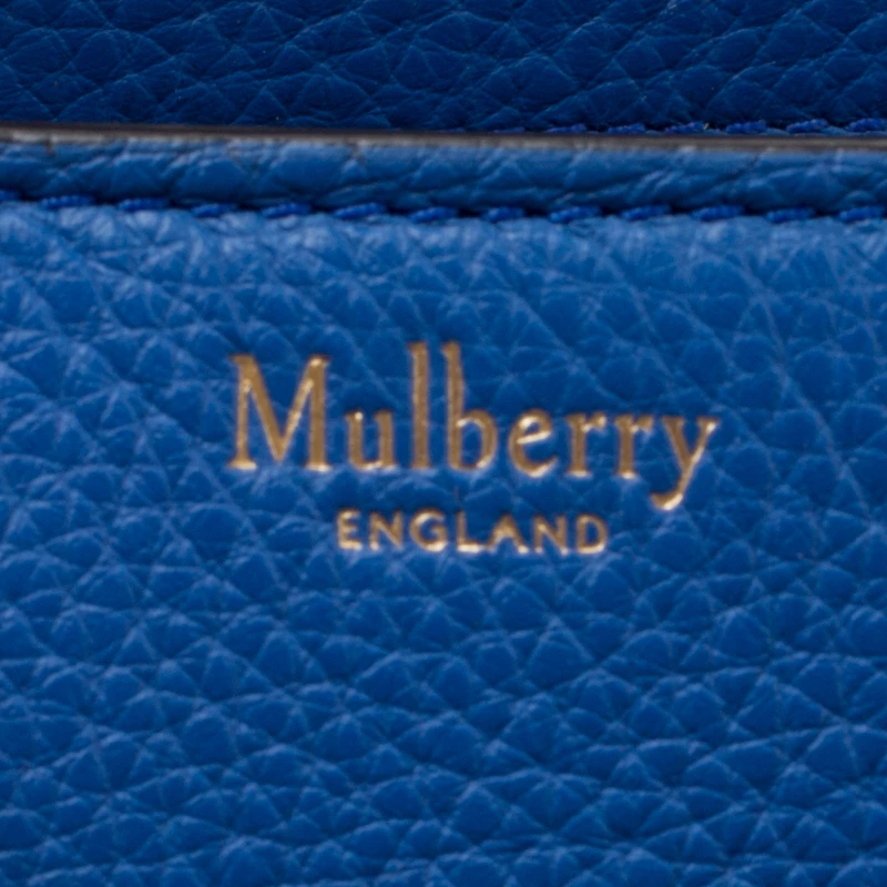 Mulberry Porcelain Blue Leather Small Zipped Bayswater Tote For Women - Image 8