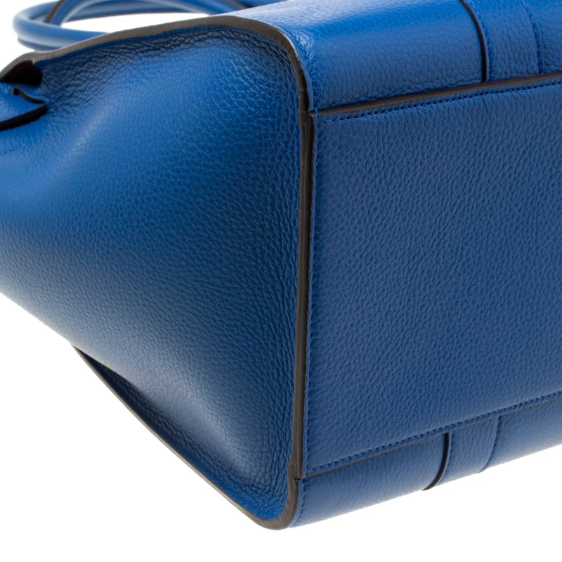 Mulberry Porcelain Blue Leather Small Zipped Bayswater Tote For Women - Image 11