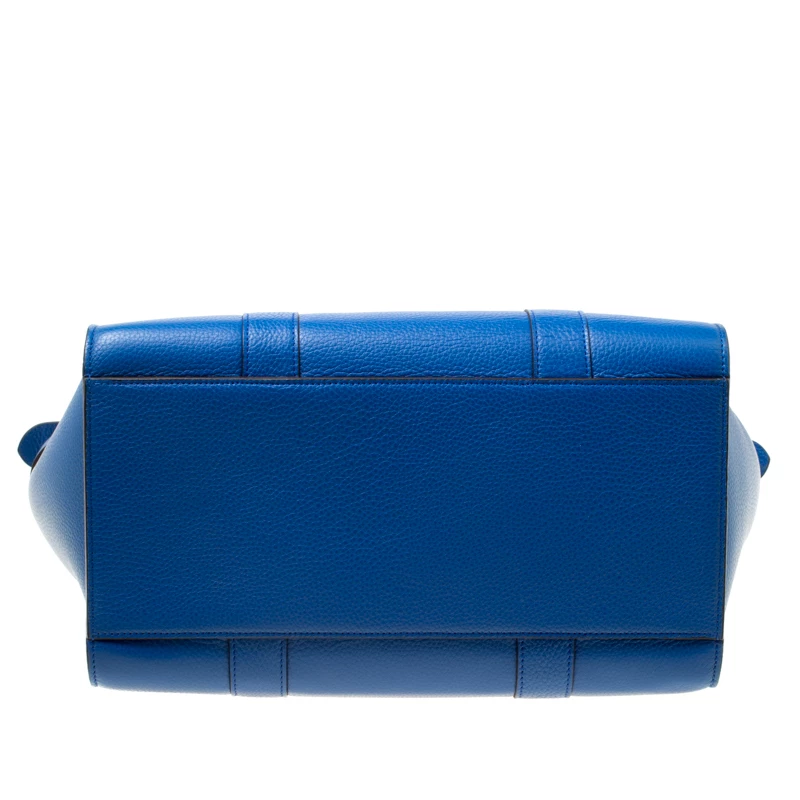 Mulberry Porcelain Blue Leather Small Zipped Bayswater Tote For Women - Image 6