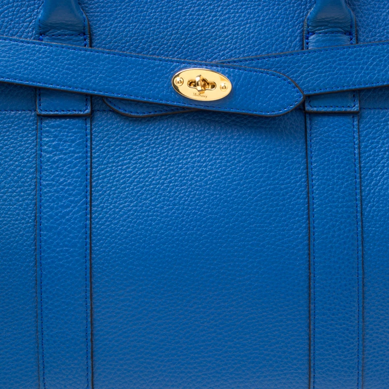 Mulberry Porcelain Blue Leather Small Zipped Bayswater Tote For Women - Image 5