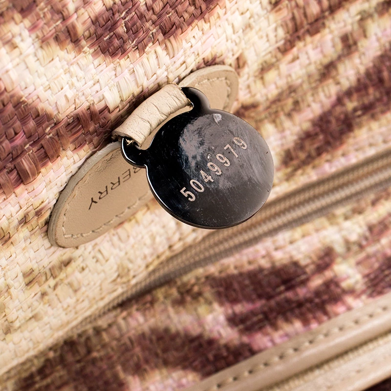 Mulberry Multicolor Trippy Tiger Raffia And Leather Alexa Satchel For Women - Image 8