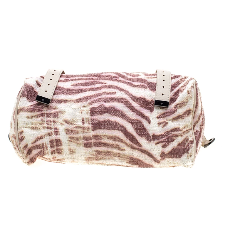 Mulberry Multicolor Trippy Tiger Raffia And Leather Alexa Satchel For Women - Image 6