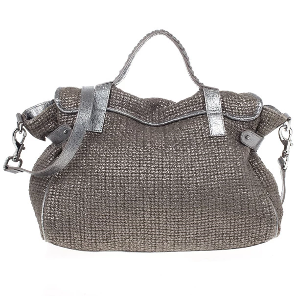 Mulberry Alexa Sparkle Tweed Leather Bag For Women - Image 4