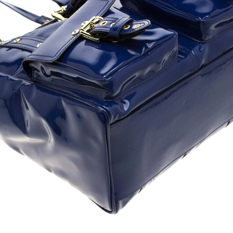 Mulberry Royal Blue Patent Leather Roxanne Tote For Women - Image 11