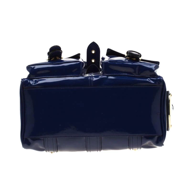 Mulberry Royal Blue Patent Leather Roxanne Tote For Women - Image 6