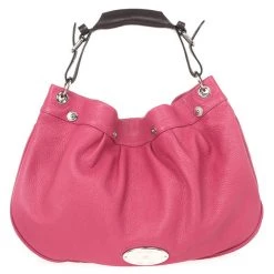 Mulberry Pink Leather Mitzy Hobo For Women