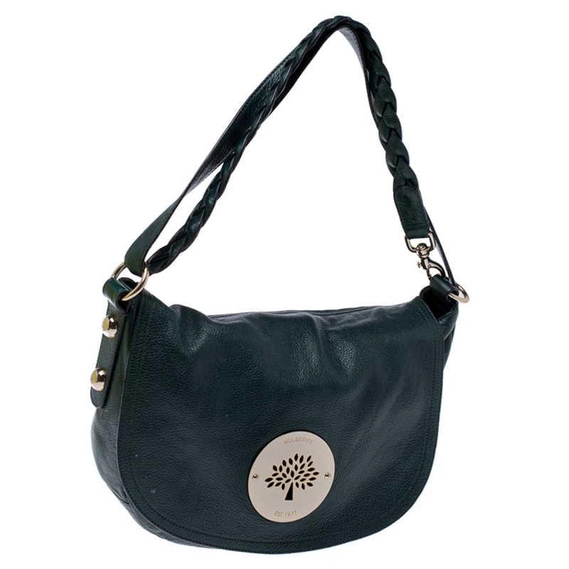 Mulberry Dark Green Leather Daria Hobo For Women - Image 3
