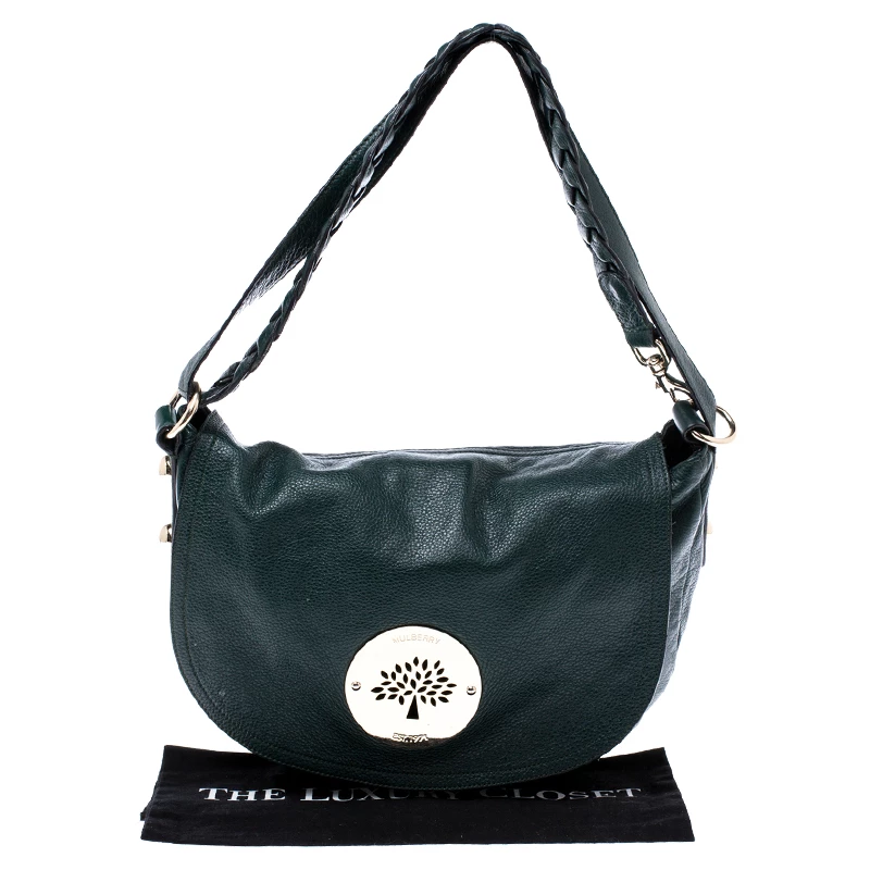 Mulberry Dark Green Leather Daria Hobo For Women - Image 9