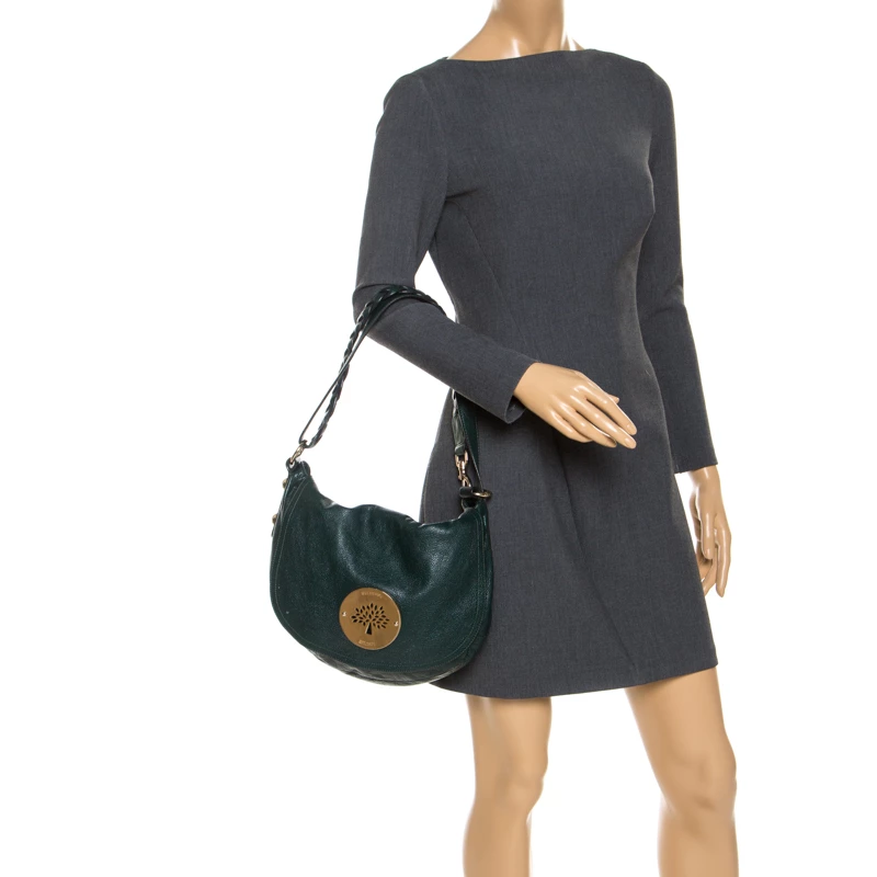 Mulberry Dark Green Leather Daria Hobo For Women - Image 2