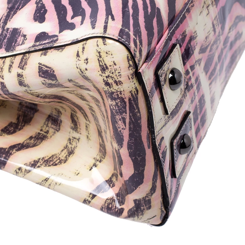 Mulberry Multicolor Tiger Print Patent Leather Medium Bayswater Satchel For Women - Image 11