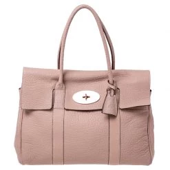 Mulberry Old Rose Grained Leather Bayswater Satchel For Women
