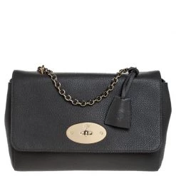 Mulberry Grey Leather Small Lily Shoulder Bag For Women