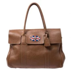 Mulberry Brown Bayswater Leather Union Jack Tote For Women