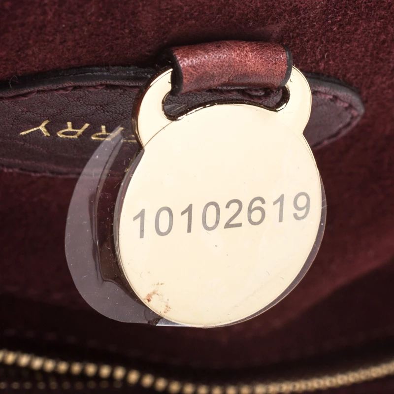 Mulberry Burgundy Leather Medium Bayswater Satchel For Women - Image 8