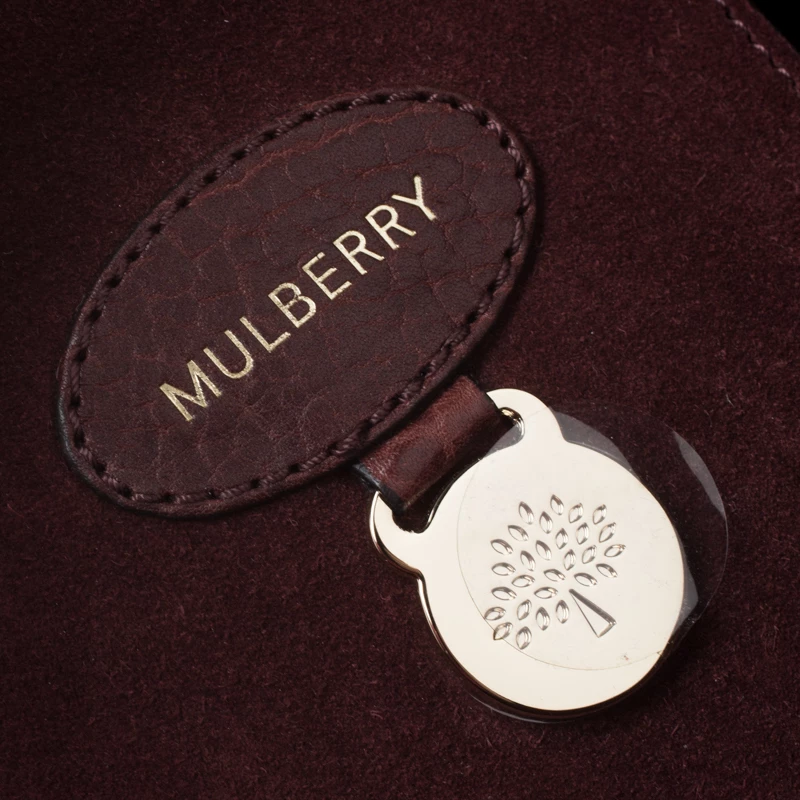 Mulberry Burgundy Leather Medium Bayswater Satchel For Women - Image 9