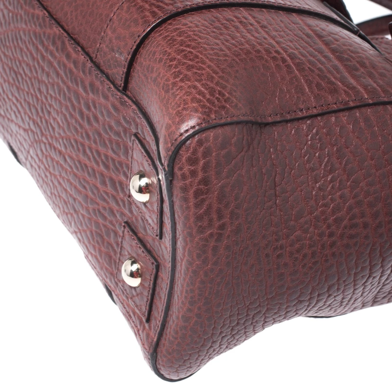 Mulberry Burgundy Leather Medium Bayswater Satchel For Women - Image 12