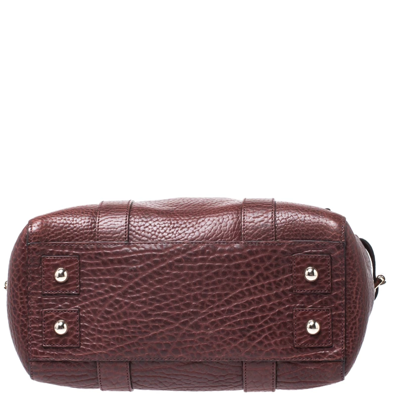 Mulberry Burgundy Leather Medium Bayswater Satchel For Women - Image 6